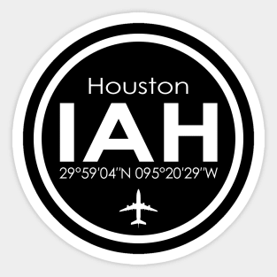 IAH, Houston George Bush Intercontinental Airport Sticker